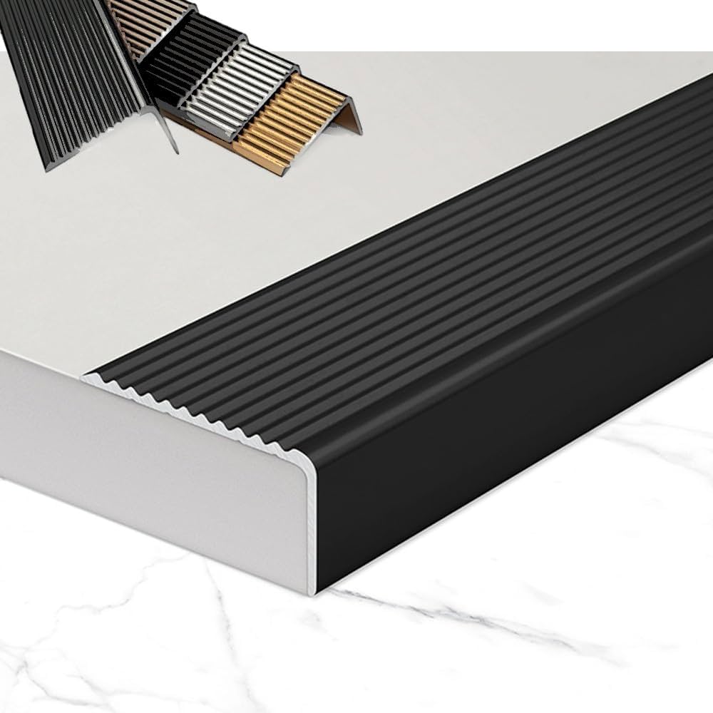 Aluminium Stair Nosing Anti-Slip Edge Protection - StairNosingUK