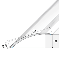 Door Threshold Ramp Profile(A49 61mm)