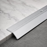 A11 40mm Anodised aluminium door threshold ramp profile Silver