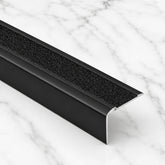 41x26.6mm Anodised Aluminium Stair Nosing with Non-Slip Tape in Black Color