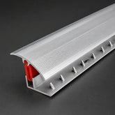 Aluminium Adjustable Height Carpet Door Threshold Strip_Easy Clip TTG Pivot Transition Bar_Silver Image