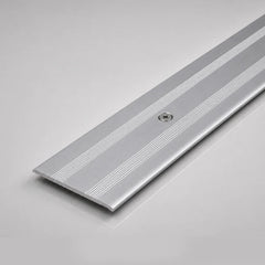Anodised Aluminium Flat Door Threshold Strip Floor Transition in silver color