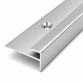 Aluminium LVT Stair Nosing for 5mm Flooring in silver color