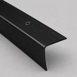 35x35mm Anodised Aluminium Non-Slip Ribbed Stair Nosing Edge Trim Treads in Blak Color