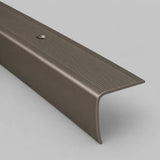 35x35mm Anodised Aluminium Non-Slip Ribbed Stair Nosing Edge Trim Treads in Champagne Color