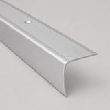 35x35mm Anodised Aluminium Non-Slip Ribbed Stair Nosing Edge Trim Treads in Silver Color