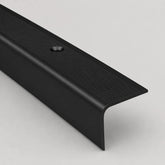 41 x 26.6mm Anodised Aluminium Non Slip Ribbed Treads Stair Nosing Edge Trim In Black Color