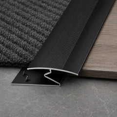C69 35mm Anodised Aluminium Z Carpet Profile black