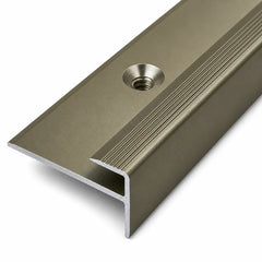 Aluminium LVT Stair Nosing for 5mm Flooring in Champagne color