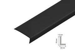 Black PVC Corner Trim – 90° Edge Protector (Equal & Unequal)