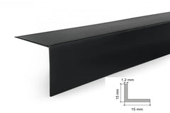 Black PVC Corner Trim – 90° Edge Protector (Equal & Unequal)