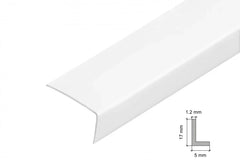White PVC Corner Trim – 90° Edge Protector (Equal & Unequal)