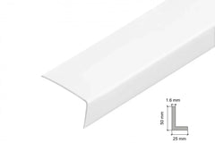 White PVC Corner Trim – 90° Edge Protector (Equal & Unequal)