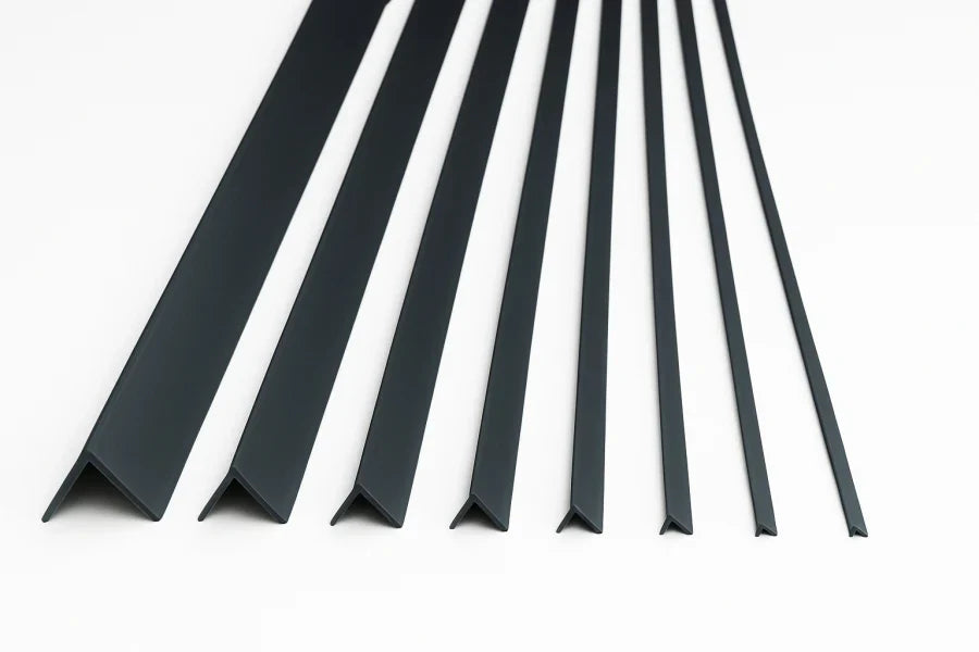Anthracite PVC Corner Trim Equal Unequal