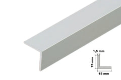 Extruded Aluminium Corner Trim – Anodised, Silver & Gold
