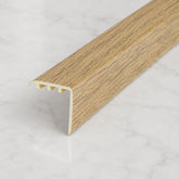 30x30mm Wood Effect uPVC Stair Nosing – 900mm In Natural Oak Color