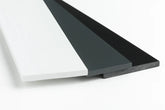 Flat Bar Strip in PVC Plastic - TW Black, White, and Anthracite