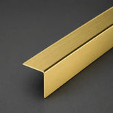 PVC Corner Angle Trim Profiles 90 Plastic Equal Unequal_Brushed Gold Image