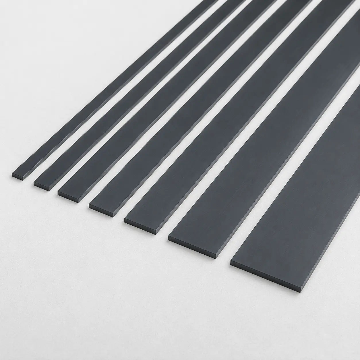 Anthracite PVC Plastic Flat Bar with diffrent available sizes