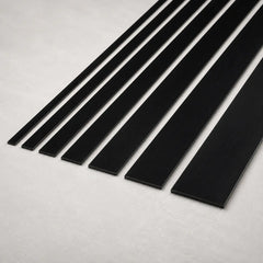 Black PVC Plastic Flat Bar with diffrent available sizes