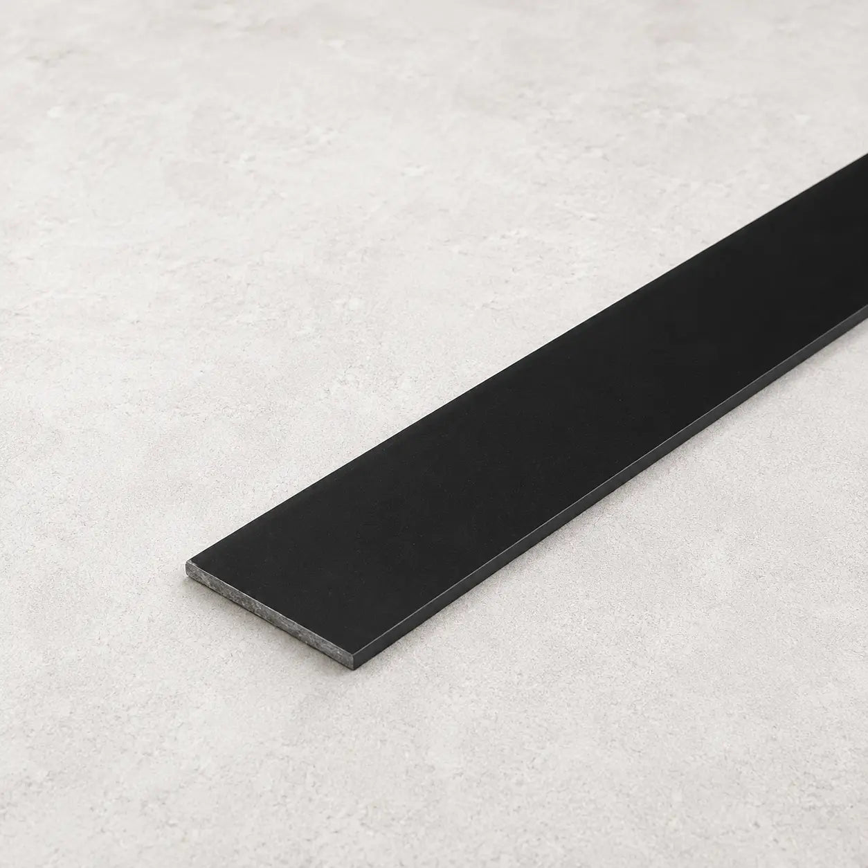 PVC Plastic Flat Bar Black | 1m & 2.5m