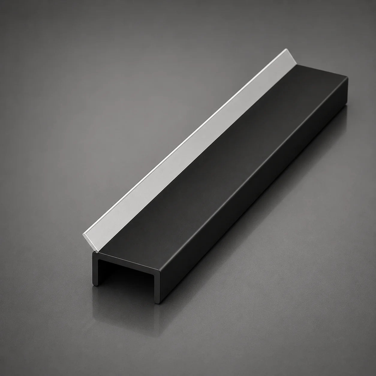 PVC Plinth Sealing Strip 16–18mm Kickboard Trim for MDF Panels 1m & 2.5m Available in Black Color