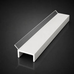 PVC Plinth Sealing Strip 16–18mm Kickboard Trim for MDF Panels 1m & 2.5m Available in White Color