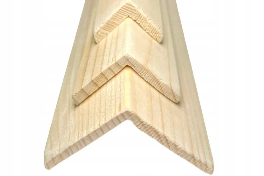 Pine Wood Internal External Edge Moulding Corner Angle Trim 90 Degree