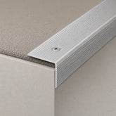35 x 35mm Screw-Fix Aluminium Stair Nosing Available In Silver Color