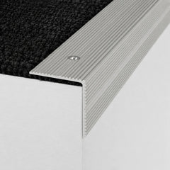 35 x 35mm Screw-Fix Aluminium Stair Nosing Real Usage Image