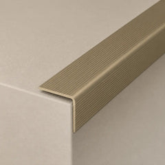35 x 35mm Self-Adhesive Aluminium Stair Nosing champagne color