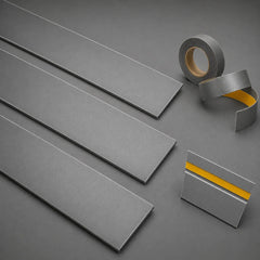 Grey Self-Adhesive PVC Cover Strip Flat Bar Plastic Roll