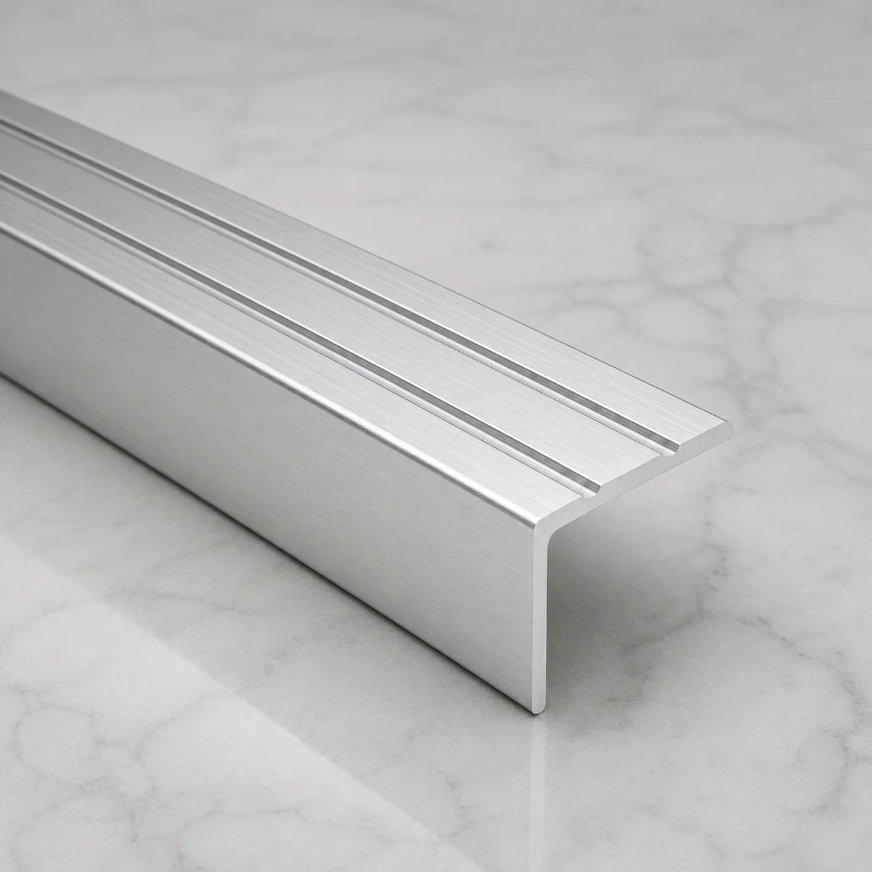 Self‑Adhesive Stair Nosing Silver