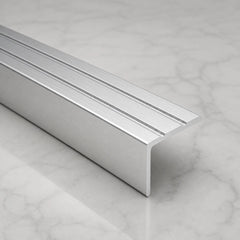 Self‑Adhesive Stair Nosing Silver