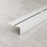 40x20mm Anodised Aluminium Stair Nosing In Silver Color