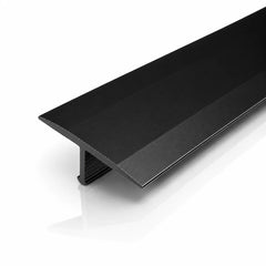 Aluminium T Bar Threshold Trim Transition Strip For Tiles in black color