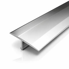 Aluminium T Bar Threshold Trim Transition Strip For Tiles in electro polished color