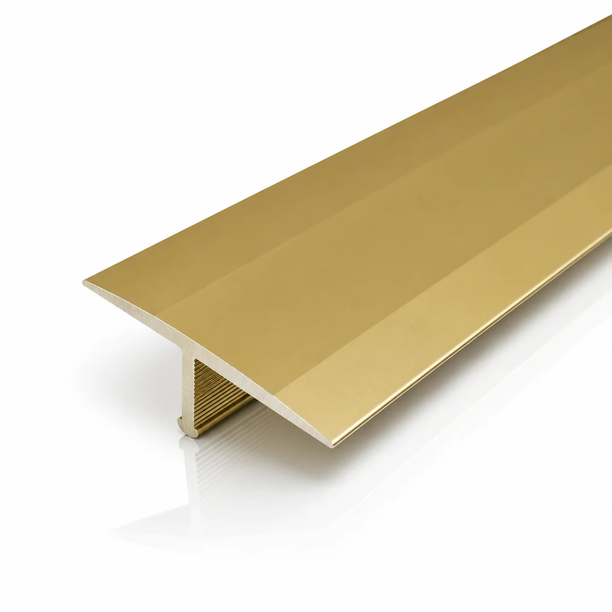 Aluminium T Bar Threshold Trim Transition Strip For Tiles in gold color