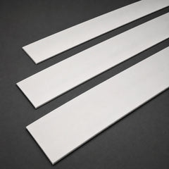 3 diffrent size White_PVC_Flat_Architrave_Trim_Plastic_Bar_Strip