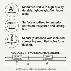 aluminium anti slip stair nosing with rubber edge feature image
