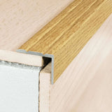 A36 25 x 20mm Aluminium Self Adhesive Stair Nosing Edge Trim