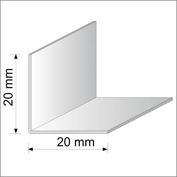 20x20 UPvc Corner 90 Degree Angle Trim