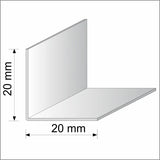 20x20 UPvc Corner 90 Degree Angle Trim