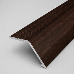 41mm Aluminium Wood Effect Self Adhesive Door Threshold Ramp Profile_African Ebony Product