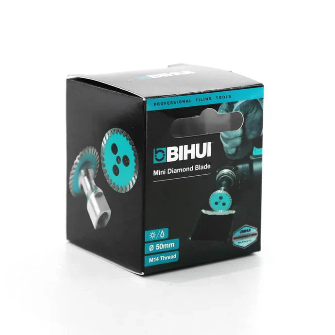 Bihui 50mm Mini Diamond Tile Cutting Disc M14 Thread Wet And Dry Cutting