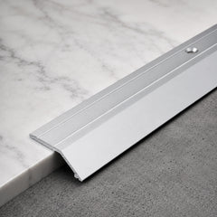 A11 40mm Anodised aluminium door threshold ramp profile Silver