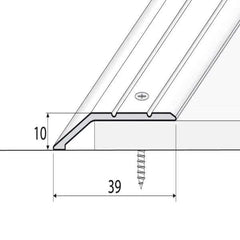 A11 40mm Anodised Aluminium Ramp Profile Size Guide