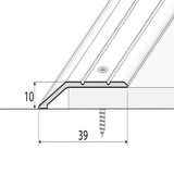 A11 40mm Cayrus Anodised Aluminium Ramp Profile Size