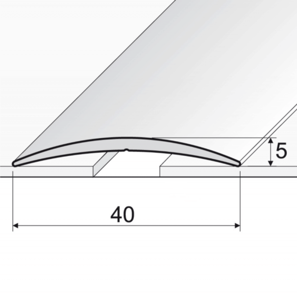 A13 40mm Cayrus Aluminium Self Adhesive Door Threshold Strip Size