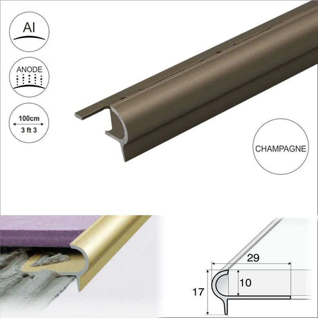 Stair Nosing Edge Trim Step Edging For Tiles